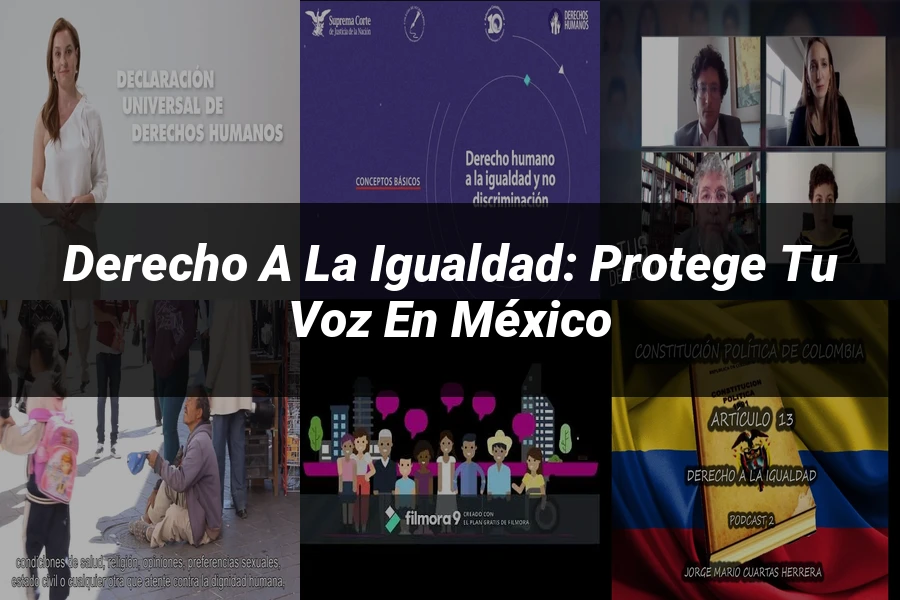 "Derecho a la igualdad: Protege tu voz en México"