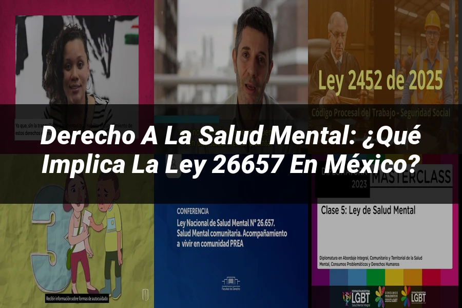 "Derecho a la salud mental: ¿Qué implica la ley 26657 en México?"