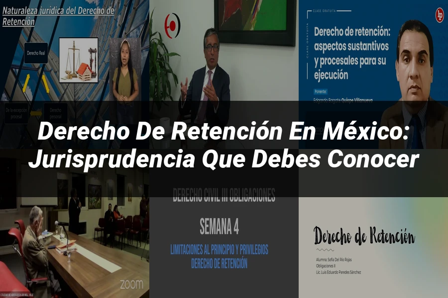 "Derecho de retención en México: Jurisprudencia que Debes Conocer"