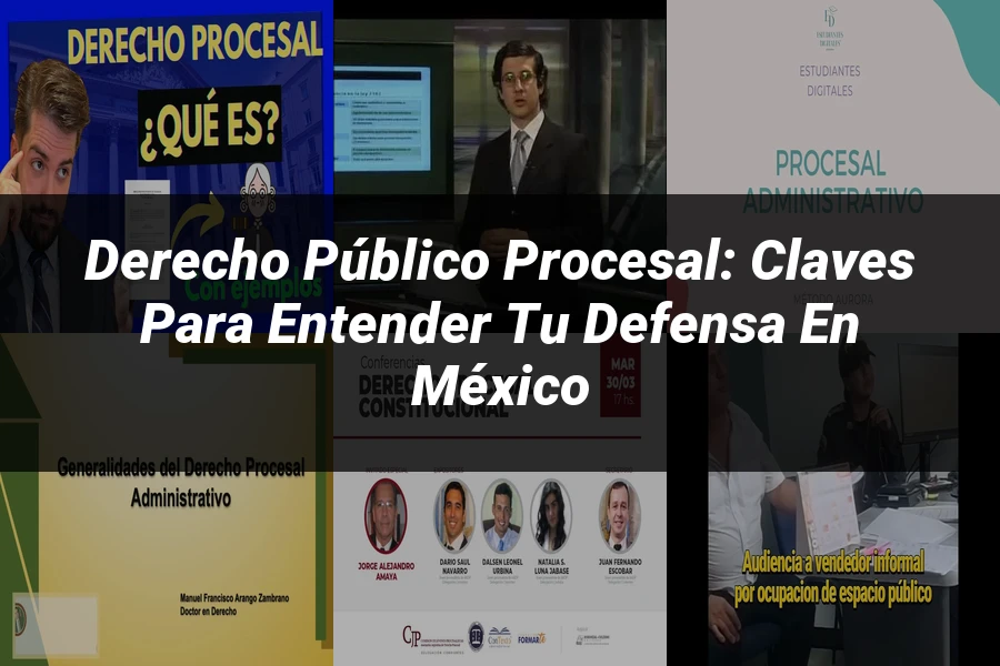 "Derecho público procesal: claves para entender tu defensa en México"