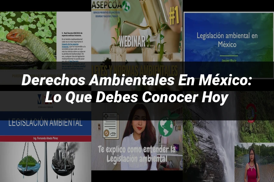 "Derechos Ambientales en México: Lo que Debes Conocer Hoy"