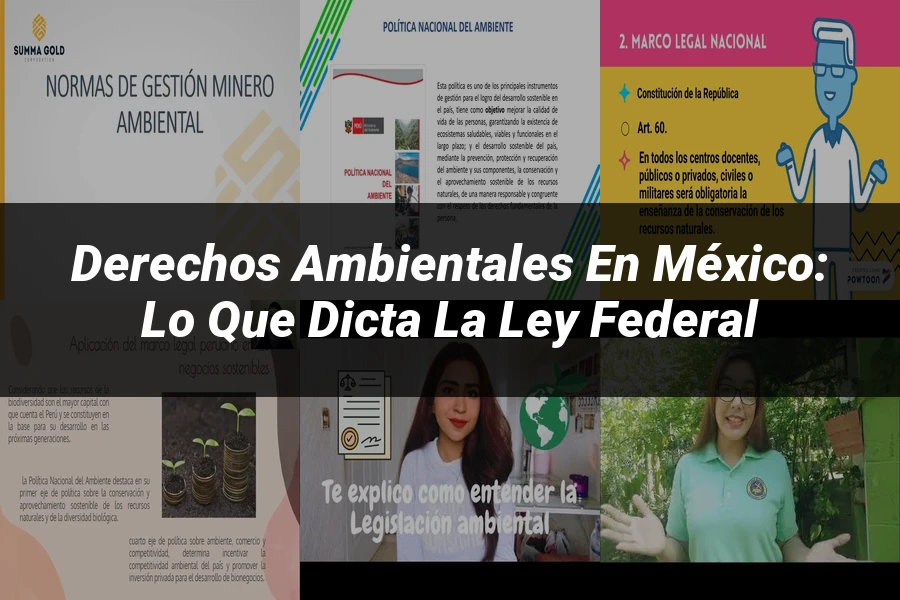 "Derechos Ambientales en México: Lo que Dicta la Ley Federal"