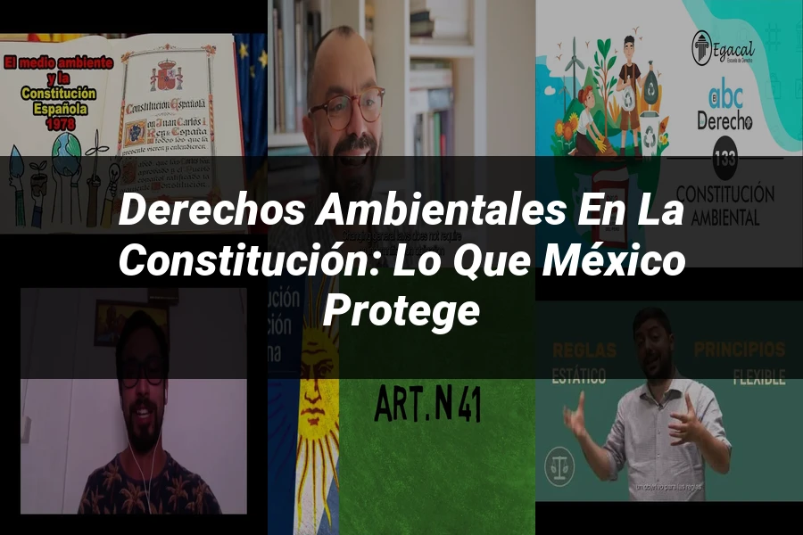 "Derechos Ambientales en la Constitución: Lo que México Protege"