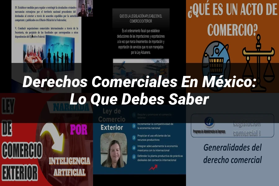 "Derechos Comerciales en México: Lo Que Debes Saber"