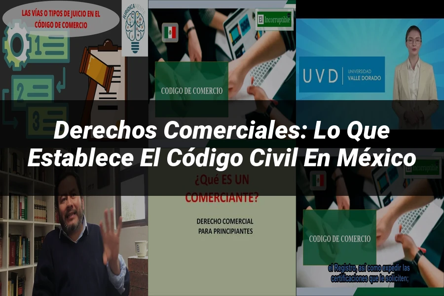 "Derechos Comerciales: Lo que Establece el Código Civil en México"