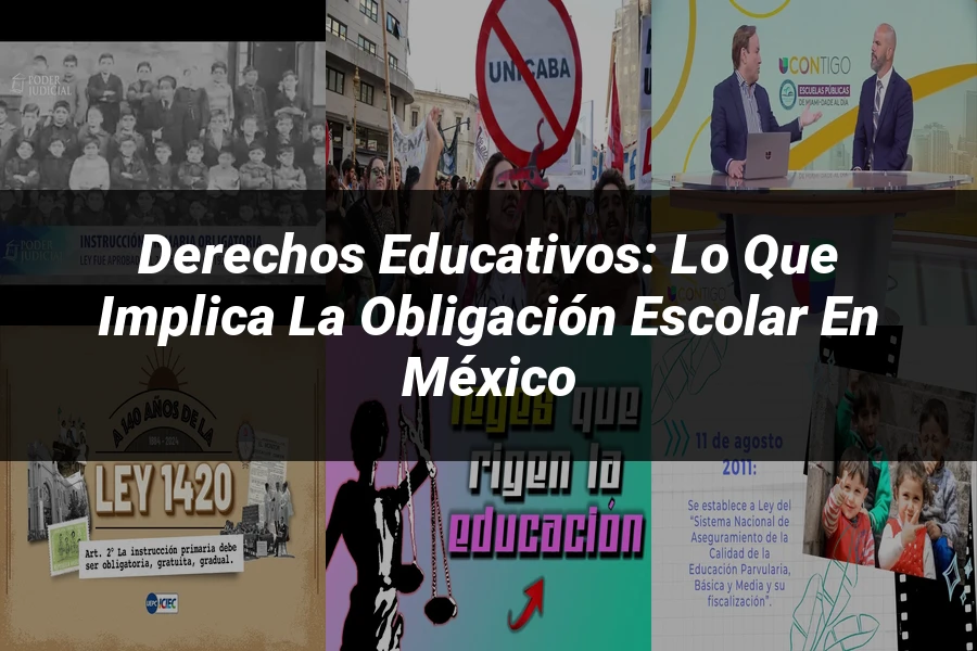 "Derechos Educativos: Lo Que Implica la Obligación Escolar en México"