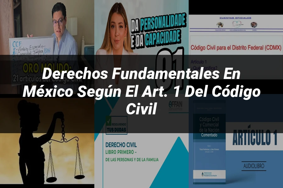 "Derechos Fundamentales en México según el Art. 1 del Código Civil"