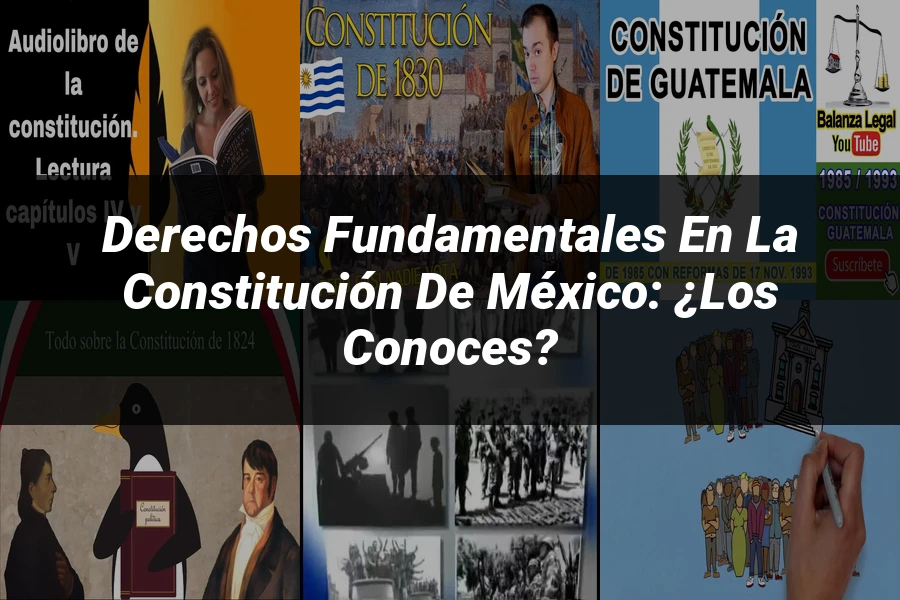 "Derechos Fundamentales en la Constitución de México: ¿Los Conoces?"