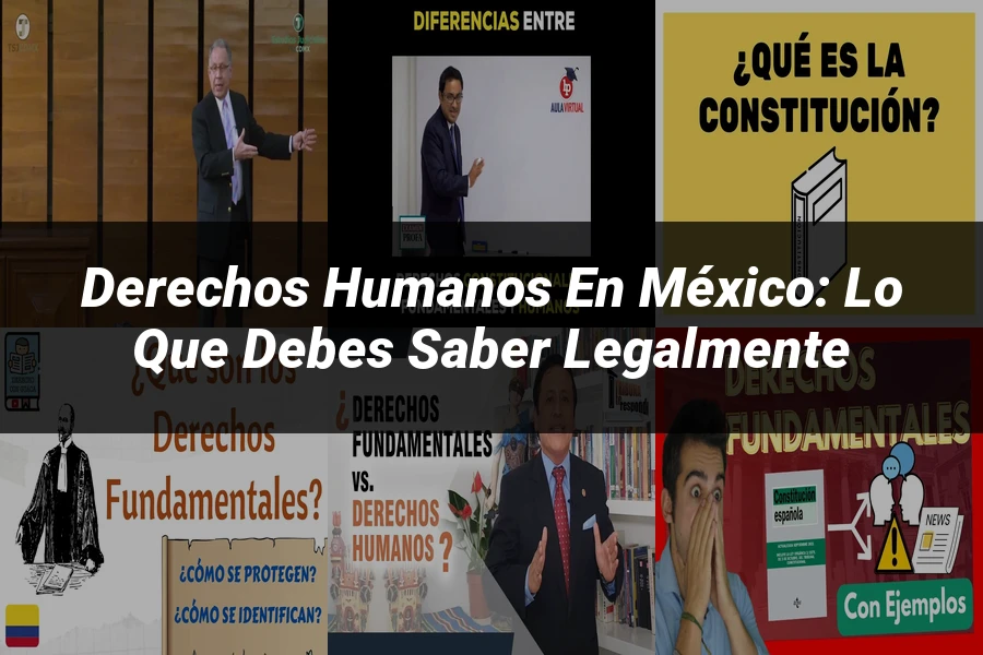 "Derechos Humanos en México: Lo Que Debes Saber Legalmente"