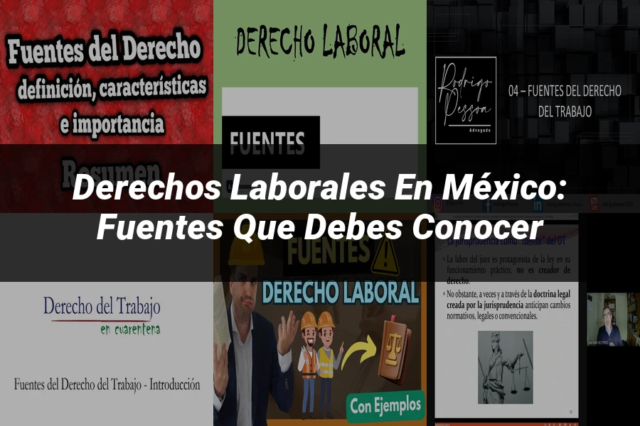 "Derechos Laborales en México: Fuentes que Debes Conocer"
