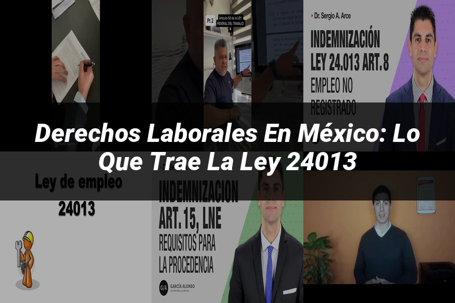 "Derechos Laborales en México: Lo que Trae la Ley 24013"