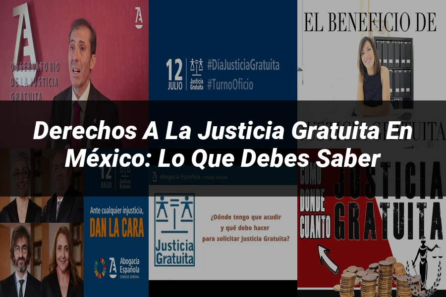 "Derechos a la Justicia Gratuita en México: Lo Que Debes Saber"