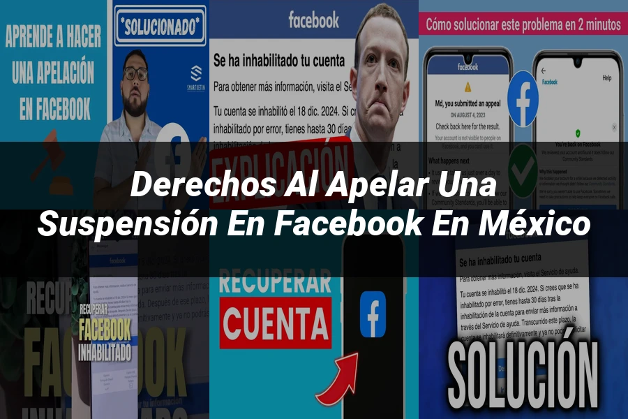 "Derechos al apelar una suspensión en Facebook en México"