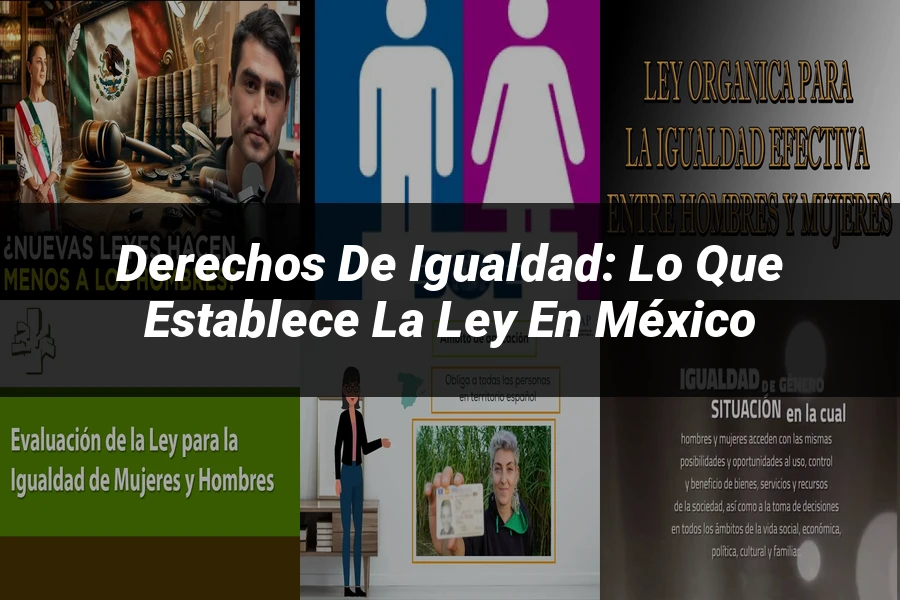 "Derechos de Igualdad: Lo Que Establece la Ley en México"