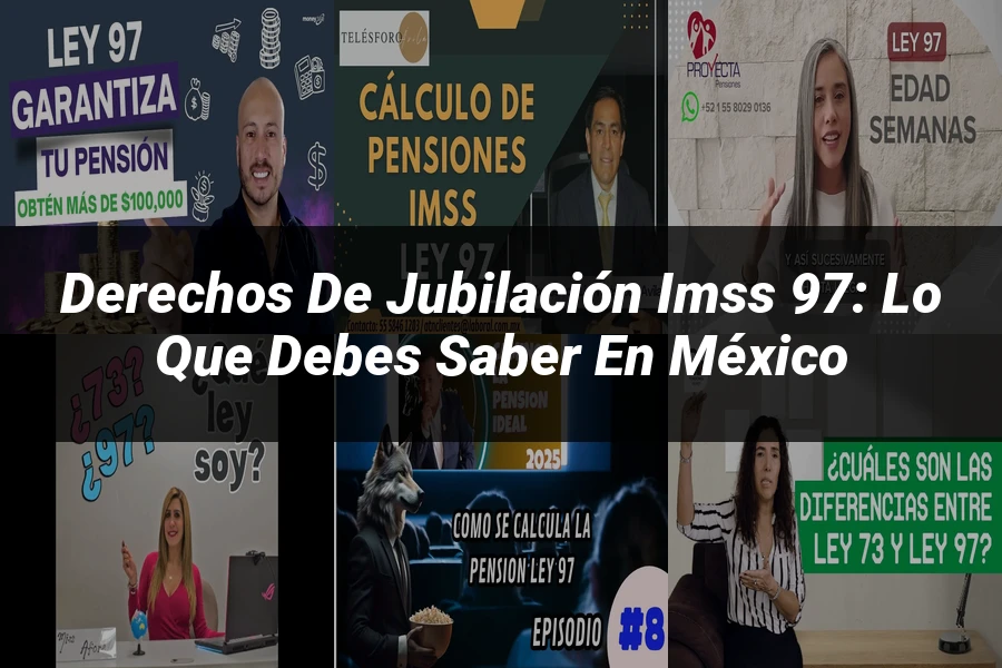 "Derechos de Jubilación IMSS 97: Lo Que Debes Saber en México"