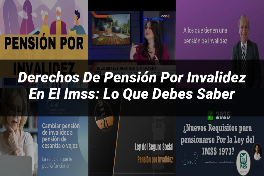 "Derechos de Pensión por Invalidez en el IMSS: Lo que Debes Saber"