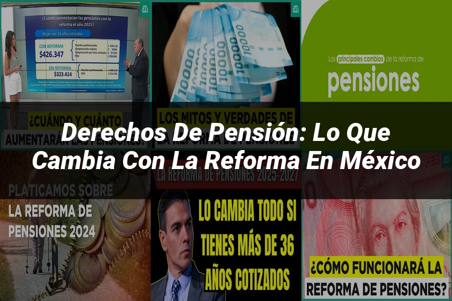 "Derechos de Pensión: Lo Que Cambia con la Reforma en México"