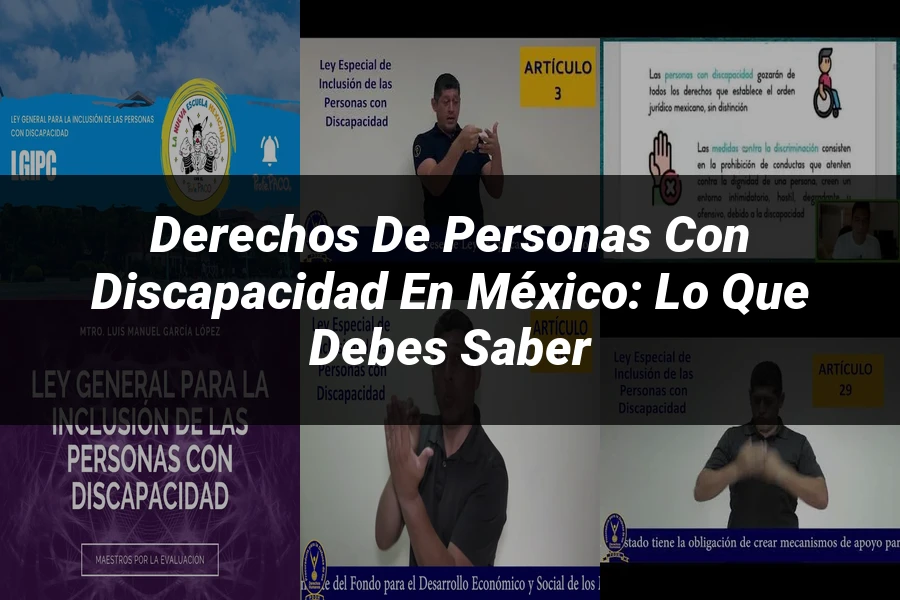 "Derechos de Personas con Discapacidad en México: Lo que Debes Saber"