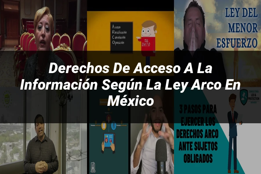 "Derechos de acceso a la información según la ley arco en México"