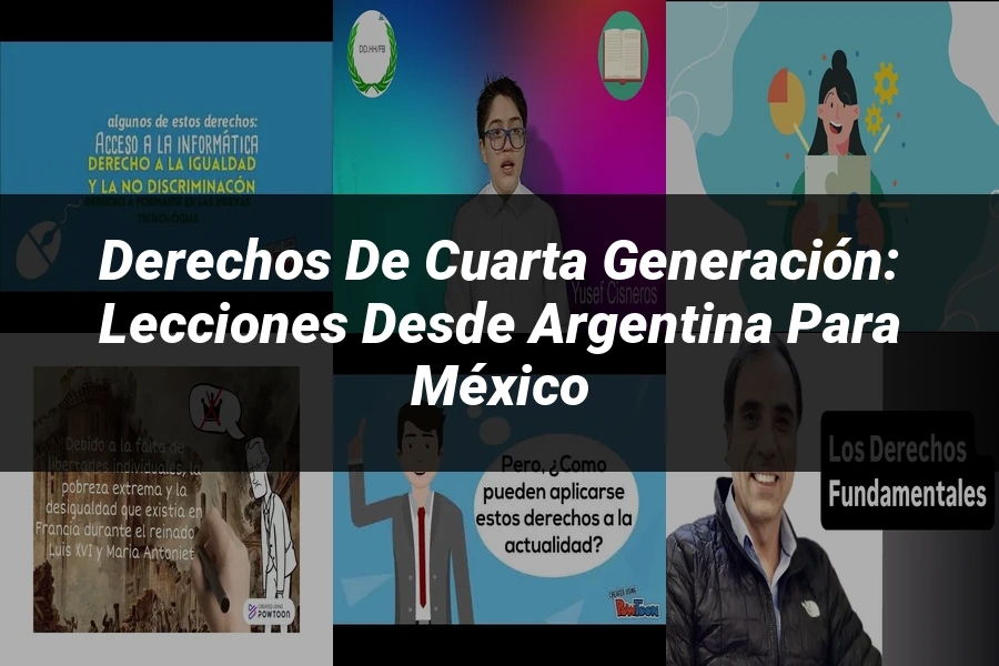 "Derechos de cuarta generación: lecciones desde Argentina para México"