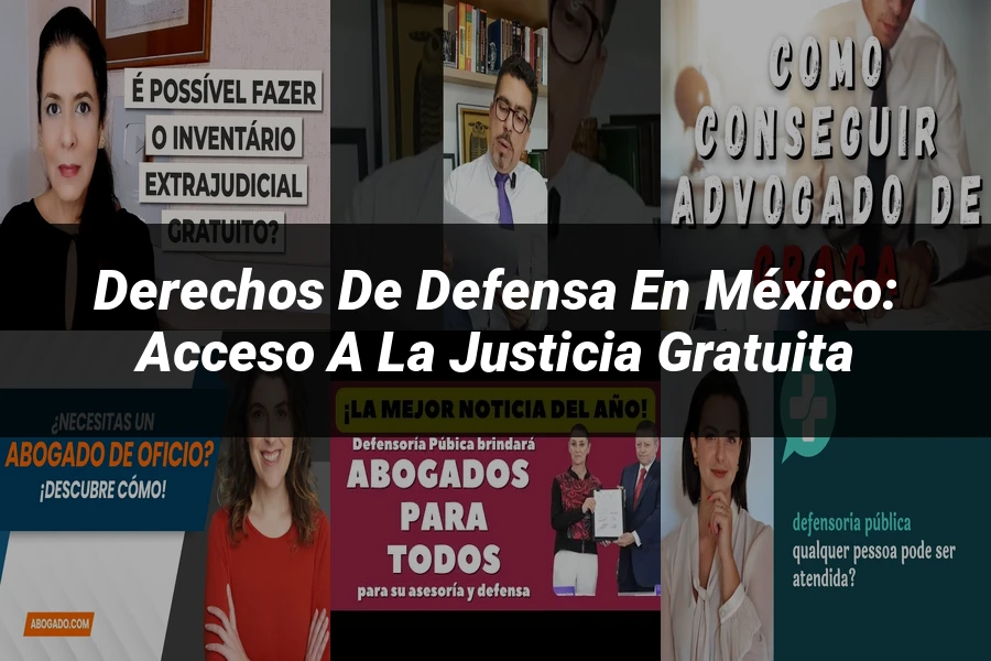 "Derechos de defensa en México: Acceso a la justicia gratuita"