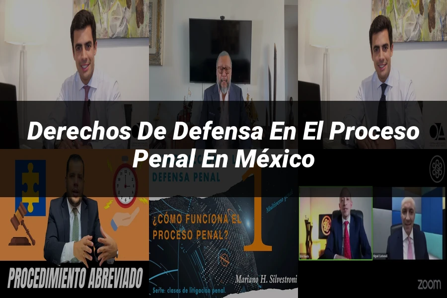 "Derechos de defensa en el proceso penal en México"