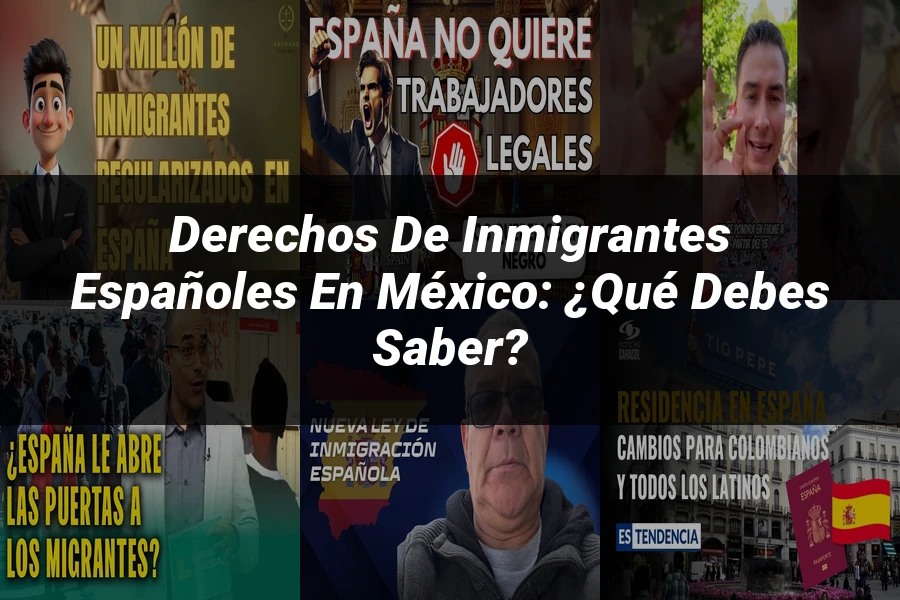"Derechos de inmigrantes españoles en México: ¿Qué debes saber?"