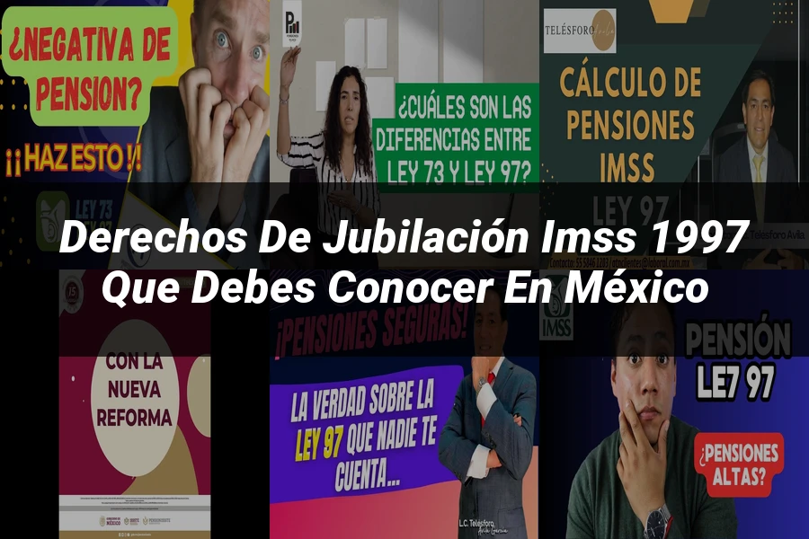 "Derechos de jubilación IMSS 1997 que debes conocer en México"