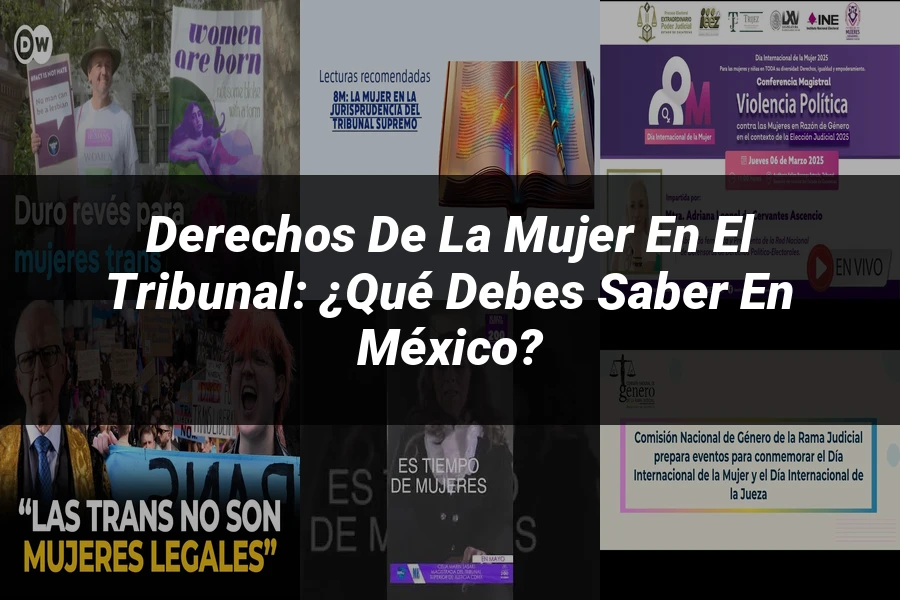 "Derechos de la mujer en el tribunal: ¿Qué debes saber en México?"