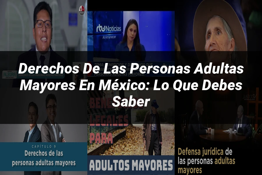"Derechos de las personas adultas mayores en México: lo que debes saber"