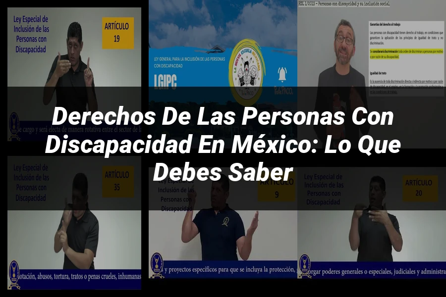 "Derechos de las personas con discapacidad en México: Lo que debes saber"