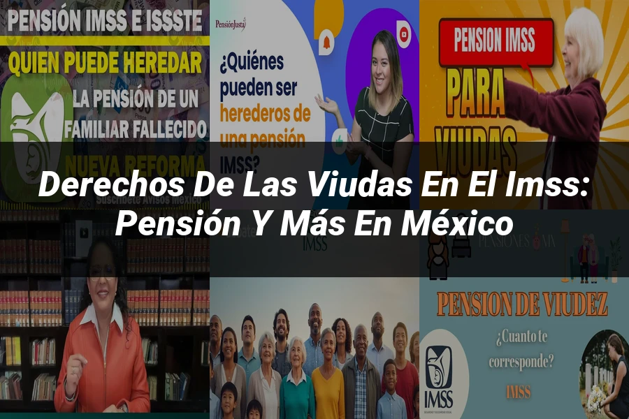 "Derechos de las viudas en el IMSS: Pensión y más en México"