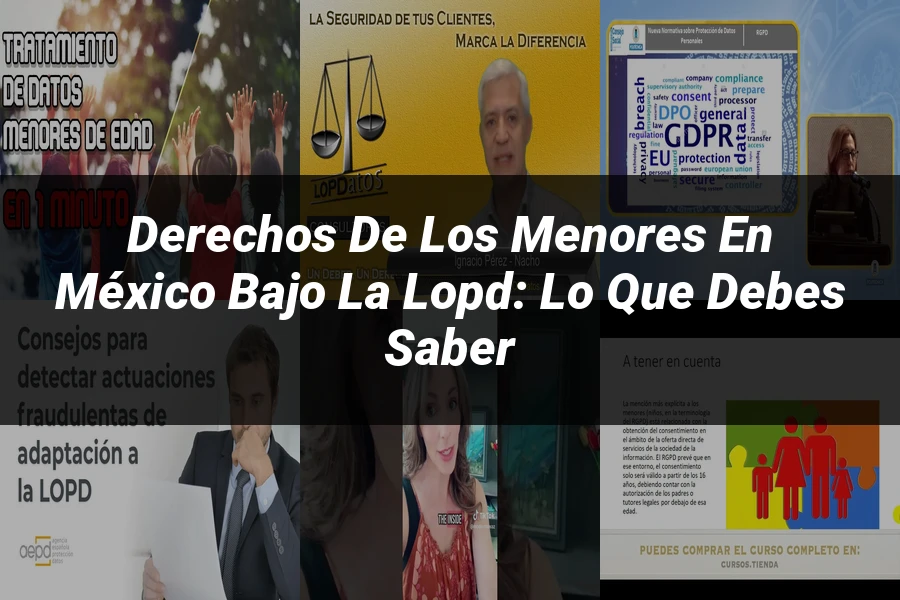 "Derechos de los menores en México bajo la LOPD: lo que debes saber"
