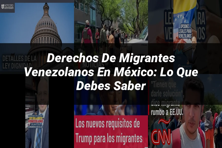 "Derechos de migrantes venezolanos en México: lo que debes saber"