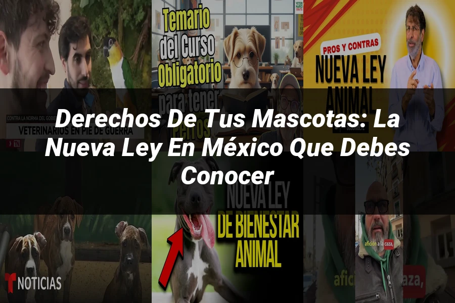 "Derechos de tus Mascotas: La Nueva Ley en México que Debes Conocer"