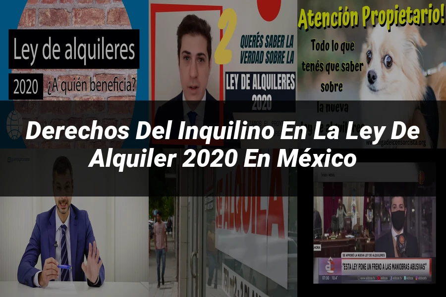"Derechos del Inquilino en la Ley de Alquiler 2020 en México"