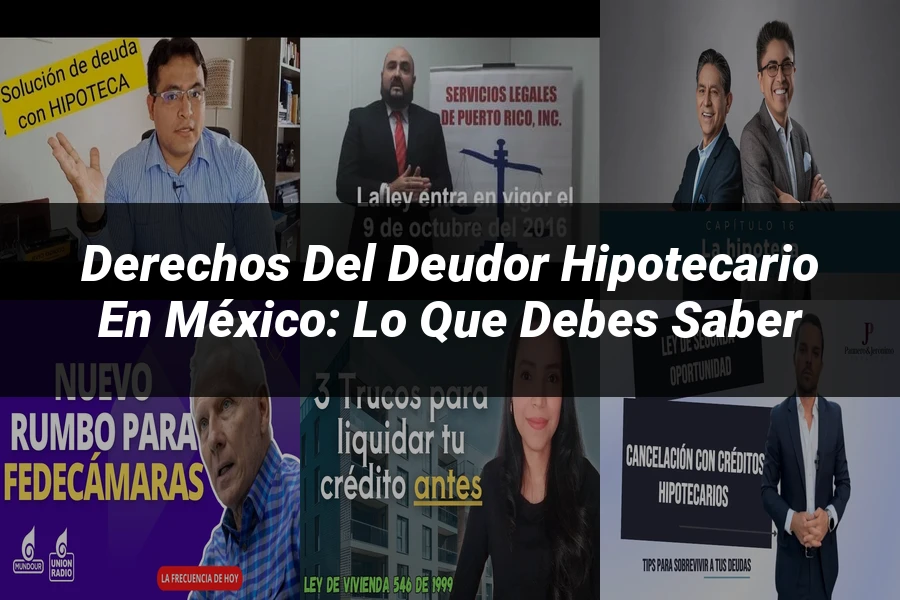 "Derechos del deudor hipotecario en México: Lo que debes saber"