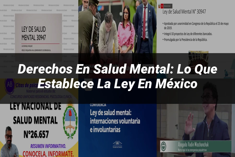 "Derechos en Salud Mental: Lo Que Establece la Ley en México"