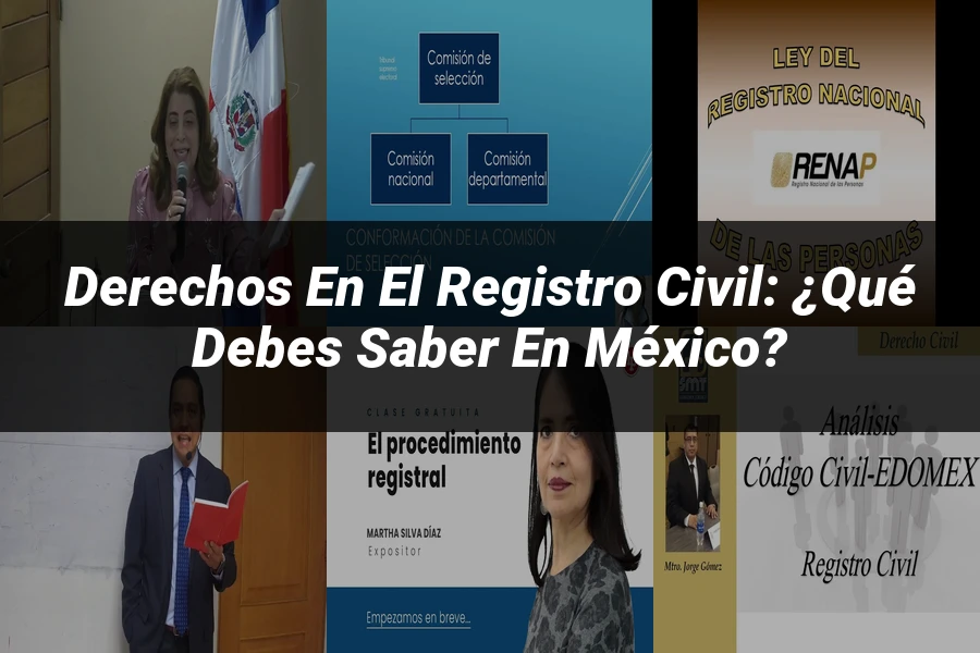 "Derechos en el Registro Civil: ¿Qué Debes Saber en México?"