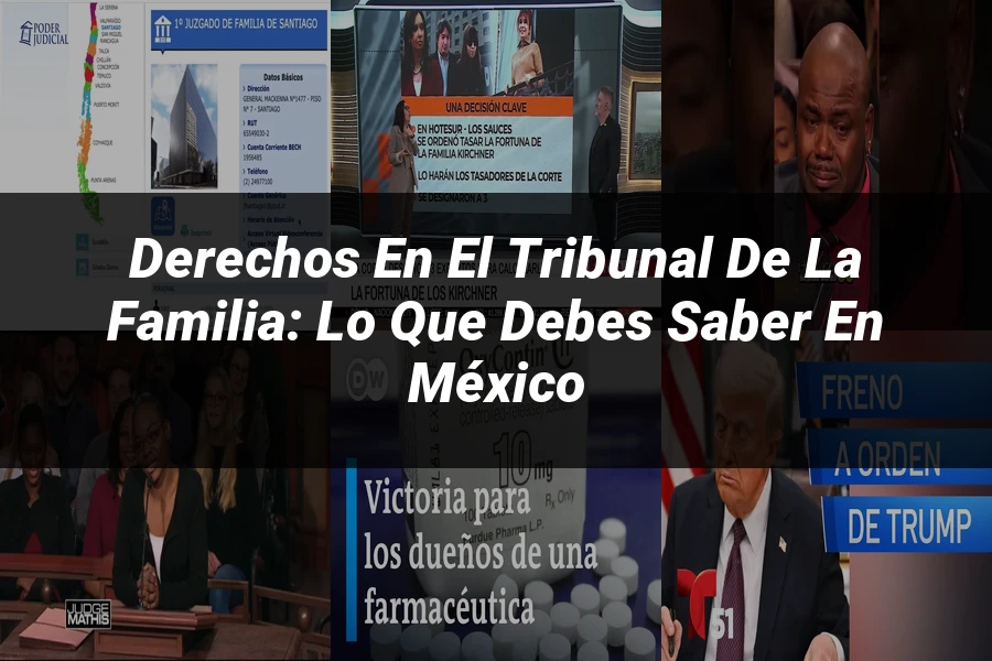 "Derechos en el tribunal de la familia: lo que debes saber en México"