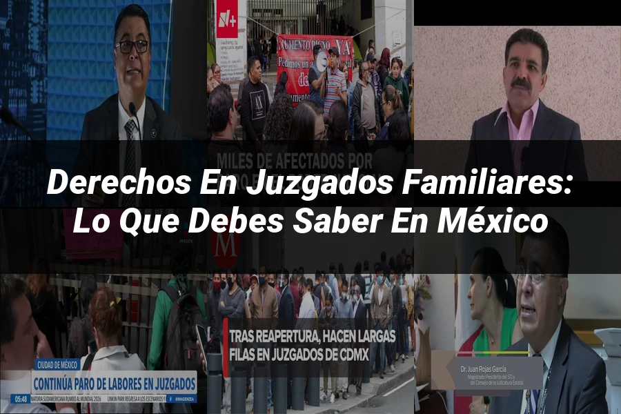 "Derechos en juzgados familiares: lo que debes saber en México"