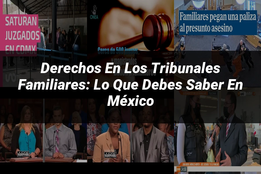 "Derechos en los tribunales familiares: lo que debes saber en México"