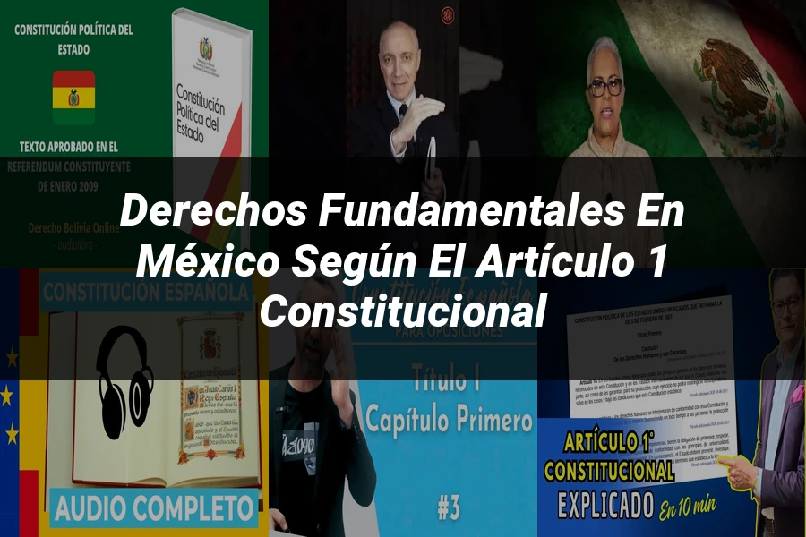 "Derechos fundamentales en México según el artículo 1 constitucional"