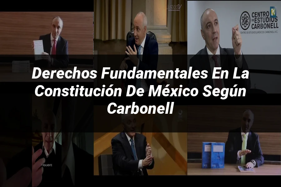 "Derechos fundamentales en la Constitución de México según Carbonell"