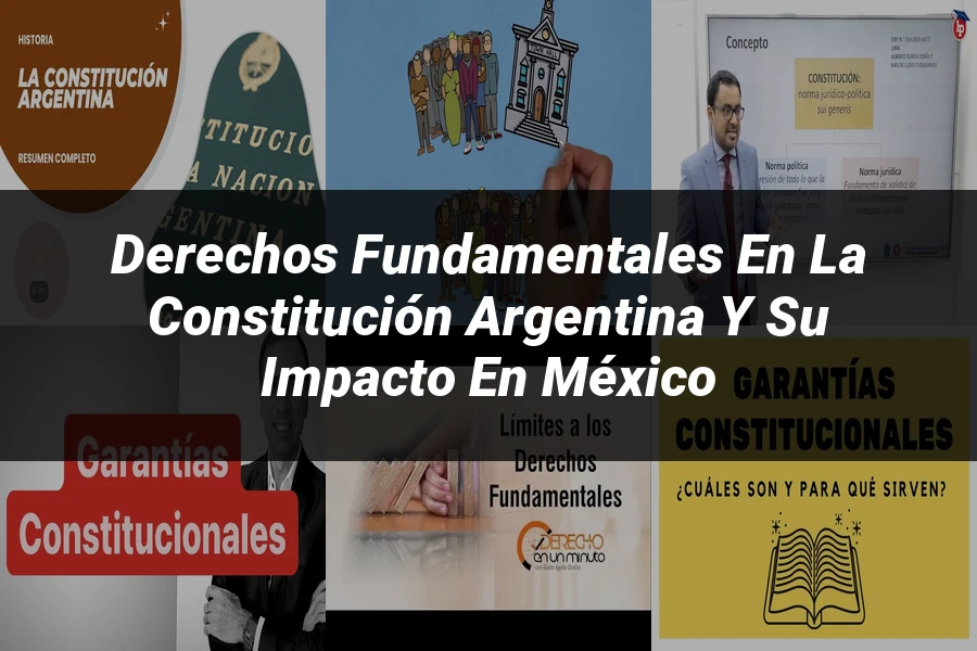 "Derechos fundamentales en la constitución argentina y su impacto en México"