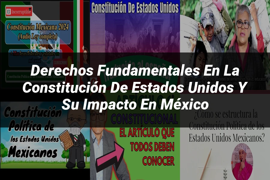 "Derechos fundamentales en la constitución de Estados Unidos y su impacto en México"