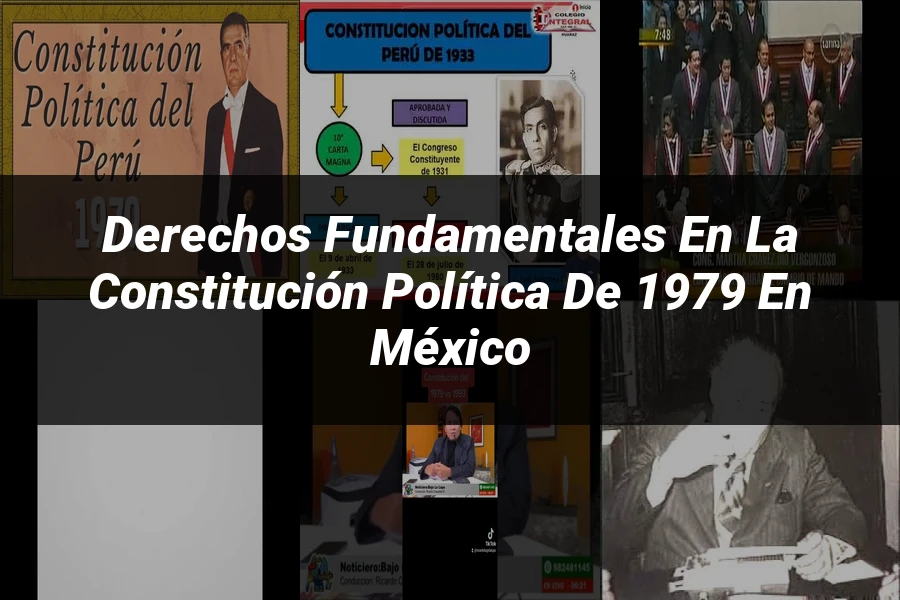 "Derechos fundamentales en la constitución política de 1979 en México"