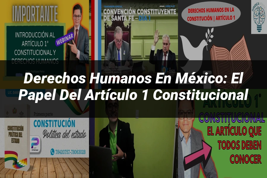 "Derechos humanos en México: El papel del artículo 1 constitucional"