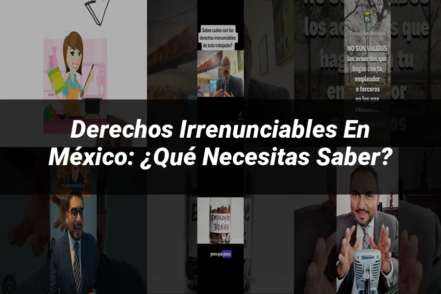 "Derechos irrenunciables en México: ¿Qué necesitas saber?"