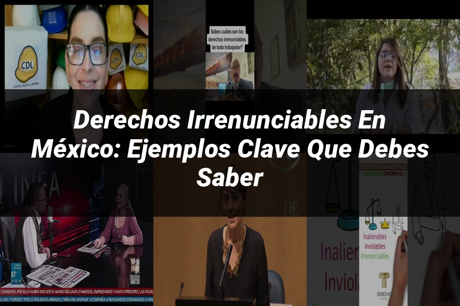 "Derechos irrenunciables en México: ejemplos clave que debes saber"